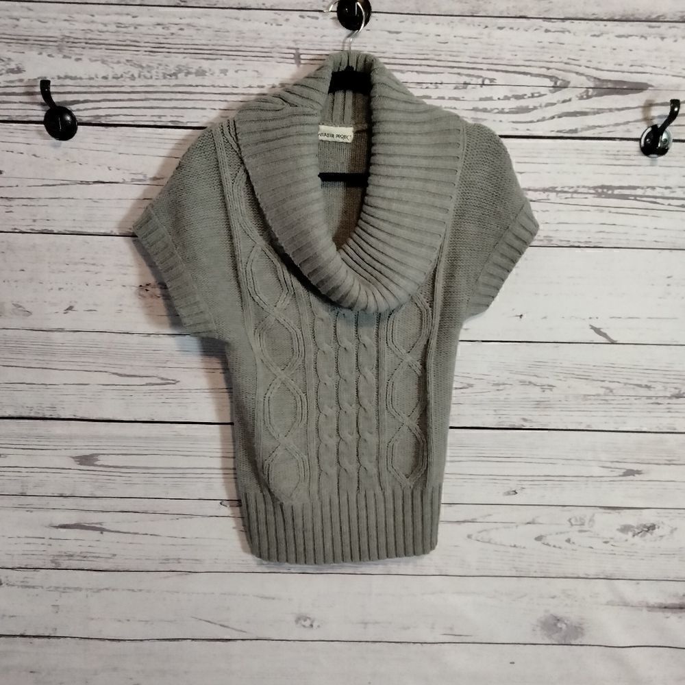 "Sweater Project" woman's shirt sleeve turtle neck sweater